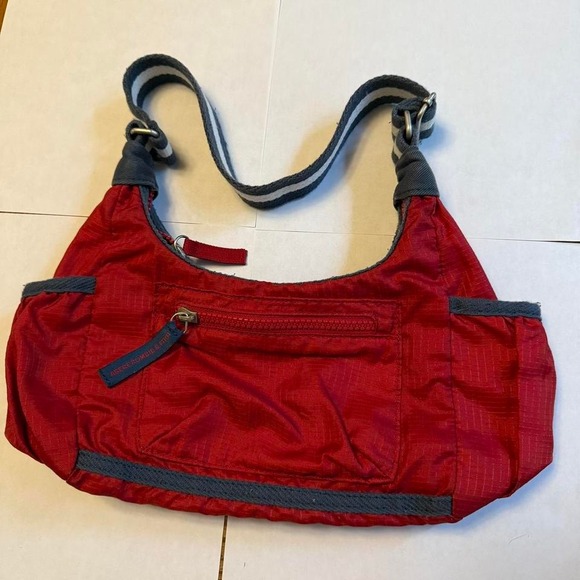 Abercrombie & Fitch Handbags - Abercrombie & Fitch Y2K Nylon Hobo Shoulder Bag Red Orange Sporty